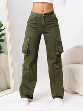 Flap Pocket Cargo Jeans